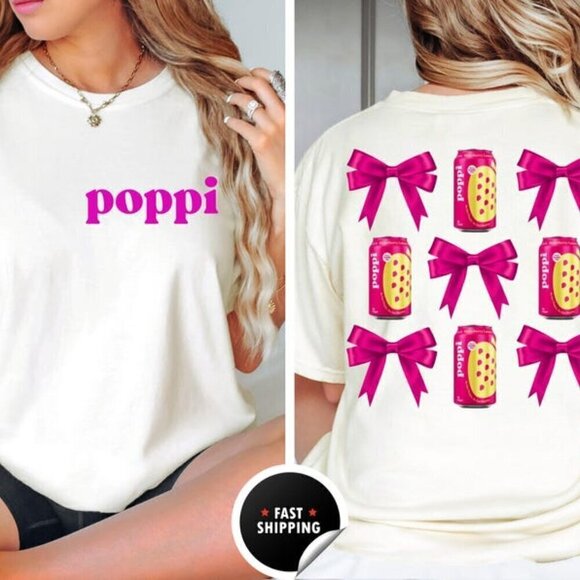 Joanne W Other - Poppi Strawberry Lemon Shirt Coquette Bow Trendy Tee .